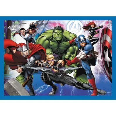 Puzzle 4w1 - Odwa�ni Avengersi (35+48+54+70 el.) Trefl