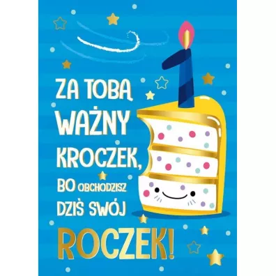 Kukartka Karnet B6 PR-176 Roczek tort
