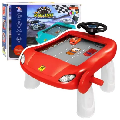 Symulator jazdy manualny czerwony LeanToys