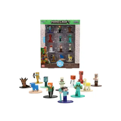 Figurki metalowe Jada Minecraft 4cm 12szt.