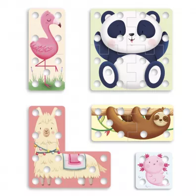 Ukadanka przeplatanka Lacing puzzle Quercetti