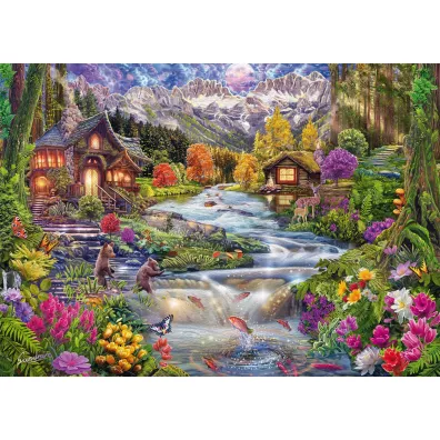 Puzzle 2000 el. PQ Rzeka w g�rach Schmidt