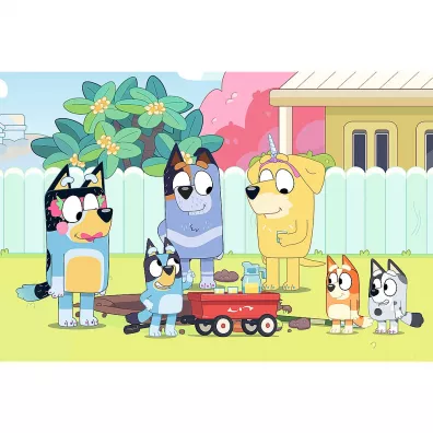 Puzzle 100 el. Wesoy wiat Bluey Trefl
