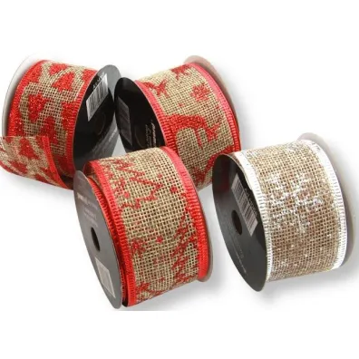 Polsirhurt Wst��ka jutowa z nadrukiem 30mm x 2m
