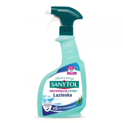 Sanytol Spray do azienki o zapachu eukaliptusa czyci usuwa kamie i dezynfekuje 500 ml