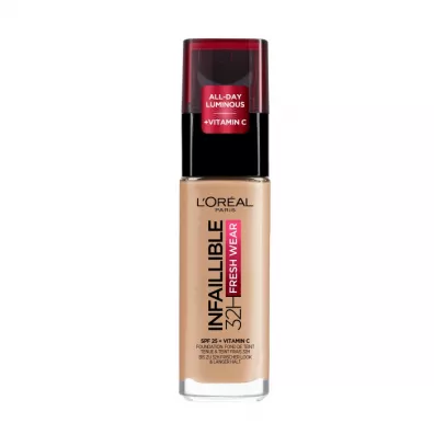 LOreal Paris Infaillible 32H Fresh Wear Foundation d�ugotrwa�y podk�ad do twarzy 140 Golden Beige 30 ml
