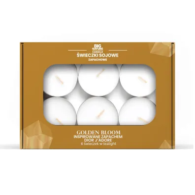 Big Nature �wieczki sojowa zapachowa tealight GOLDEN BLOOM/Dior J. 6 szt.
