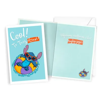 Kukartka Karnet Urodziny Stitch