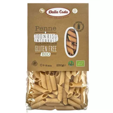 Dalla Costa Makaron (ryowy razowy) penne bezglutenowy 250 g Bio