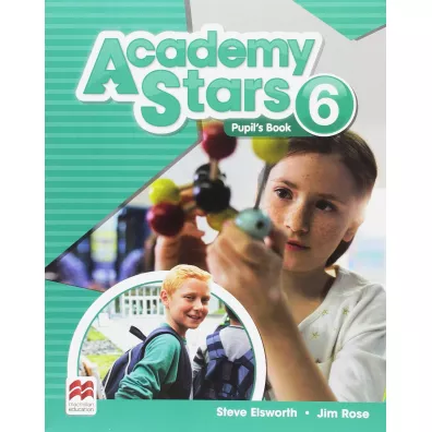 Academy Stars 6. Ksi��ka ucznia (z wersj� cyfrow�) + kod do Pupil's Practice Kit - Steve Elsworth, Rose Jim
