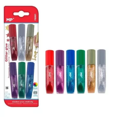 Mp Main Paper Klej brokatowy w p�ynie 6 x 6 g