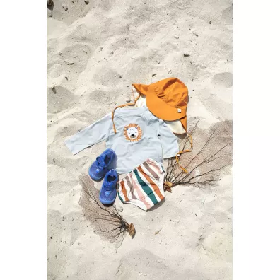 Lassig Koszulka do pywania z dugim rkawem przeciwsoneczna UV60 Splash & Fun Lew powder blue, rozm. 74/80