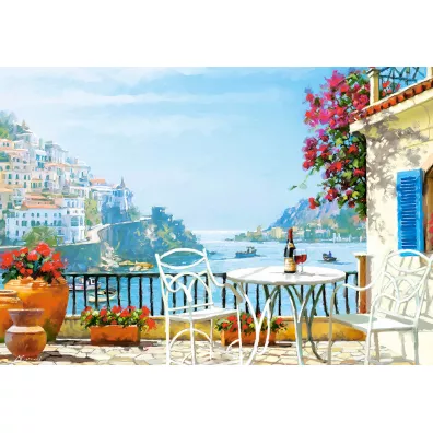 Puzzle 1000 el. Mediterranean Wine for Two Castorland