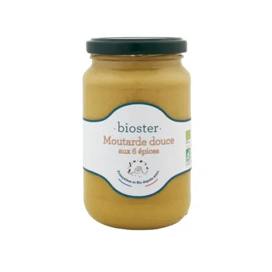 Bioster Musztarda z 6 przyprawami 350 g Bio