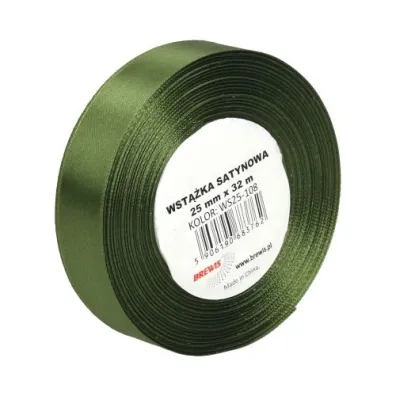 Brewis Wst��ka satynowa zielona 25mm x 32m