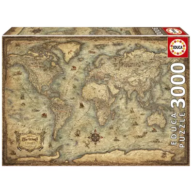 Puzzle 3000 Mapa �wiata Educa