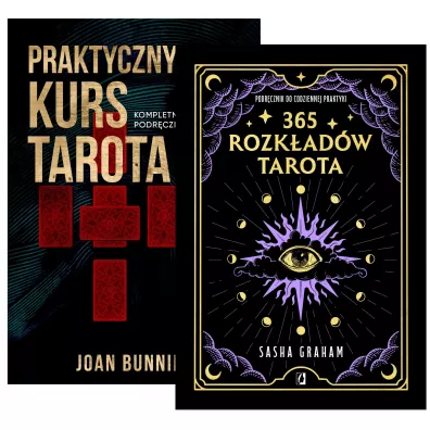 Pakiet Praktyczny kurs Tarota. Kompletny podr�cznik dla ka�dego, 365 rozk�ad�w Tarota. Podr�cznik do codziennej praktyki