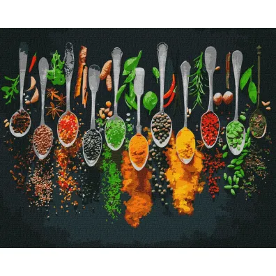 Ideyka Malowanie po numerach - Przyprawy �wiata 40x50cm