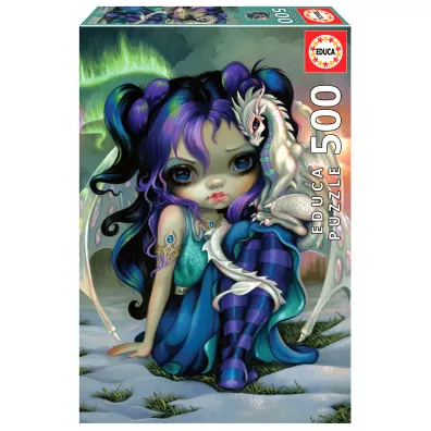Puzzle 500 el. Wr�ka i smok Educa