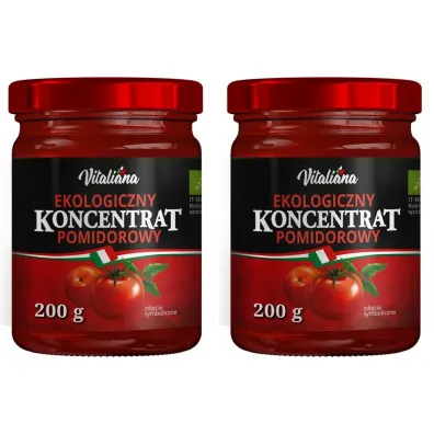 Vitaliana Koncentrat pomidorowy 22% Zestaw 2 x 200 g Bio