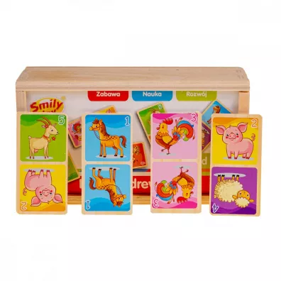 Domino drewniane. Farma Smily Play