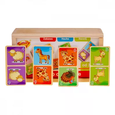 Domino drewniane. Farma Smily Play