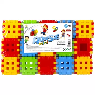 Klocki konstrukcyjne Wafle mini 90 element�w Adusie CZAKO 409397