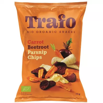 Trafo Chipsy warzywne pieczone 75 g Bio