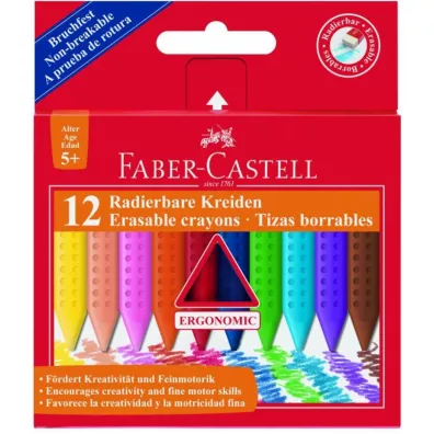 Faber-Castell Kredki trjktne wymazywalne 12 szt.