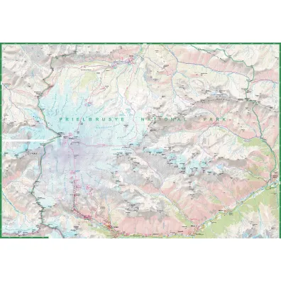 Mapa trekkingowa Elbrus 1:50 000