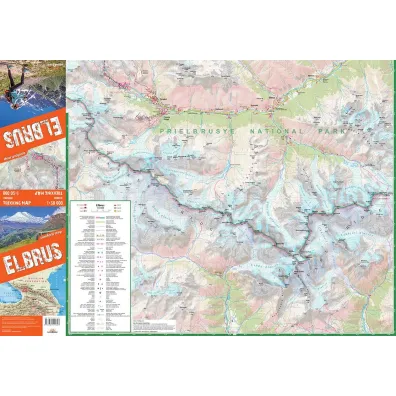 Mapa trekkingowa Elbrus 1:50 000