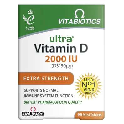 Vitabiotics Ultra Vitamin D 2000IU suplement diety 96 tab.