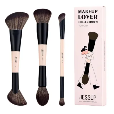 Jessup 6-in-3 Duo-End Face Brush Collection zestaw 3 p�dzli do makija�u T508 3 szt.