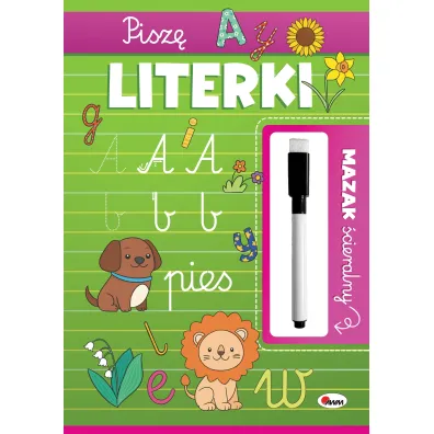 KSIAZECZKA EDUK A4 PISZE LITERKI PISAK SCIER AWM