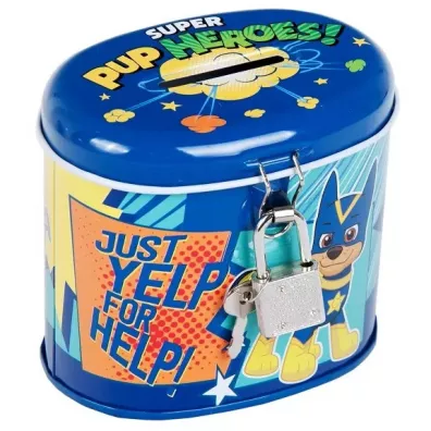 Skarbonka metalowa owalna Psi Patrol Starpak