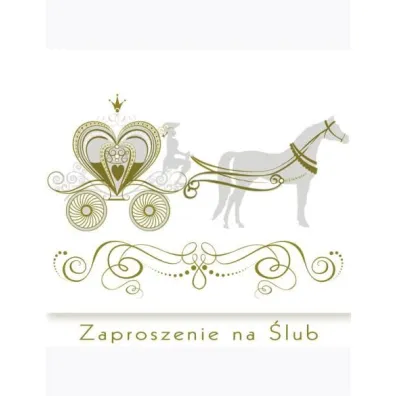 Zaproszenie kwadrat �lub