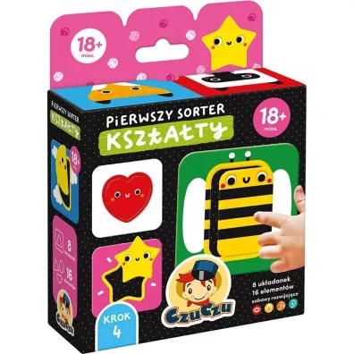 CzuCzu Pierwszy sorter Kszta�ty dla dzieci 18 mies. Bright Junior Media