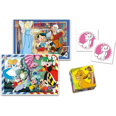 Puzzle 30+48 el. + Memo + 6 klock�w Edukit Disney Clementoni