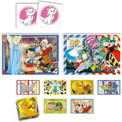Puzzle 30+48 el. + Memo + 6 klock�w Edukit Disney Clementoni
