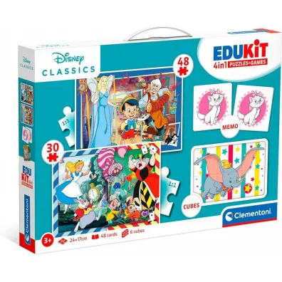 Puzzle 30+48 el. + Memo + 6 klock�w Edukit Disney Clementoni