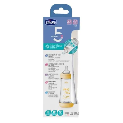 Chicco Butelka antykolkowa Perfect5 neutral 300ml 4m+