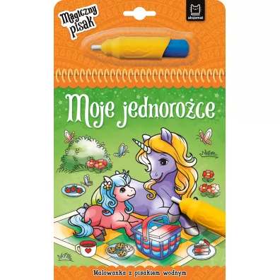 Moje jednoro�ce. Malowanka z pisakiem wodnym