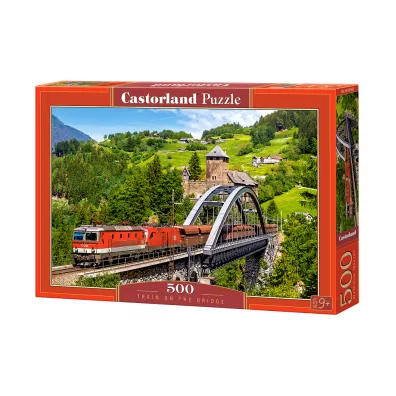 Puzzle 500 el. Train ON the Bridge Castorland