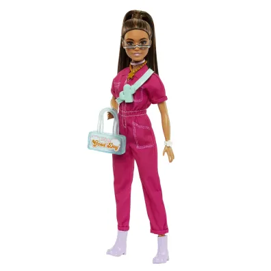 Barbie. Lalka r�owy kombinezon HPL76 Mattel