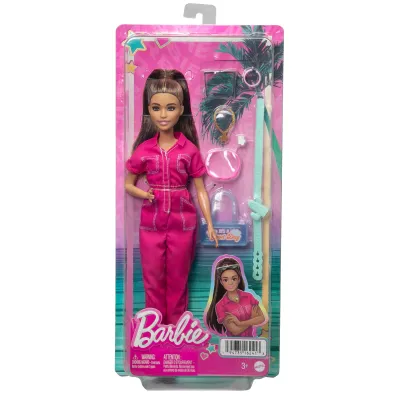 Barbie. Lalka r�owy kombinezon HPL76 Mattel