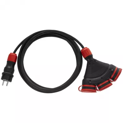 Awtools Przeduacz extreme 20m 3x1,5 mm 3 gniazda ip54 16a/4000w