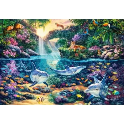 Puzzle 1500 el. D�unglowy raj Castorland