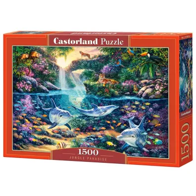 Puzzle 1500 el. D�unglowy raj Castorland