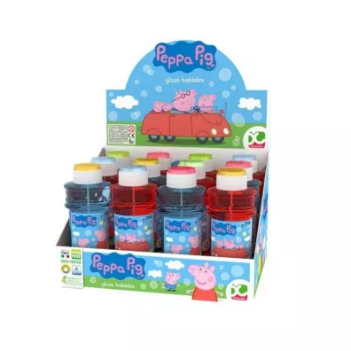Baki mydlane glass Peppa pig 300ml (12szt) Dulcop