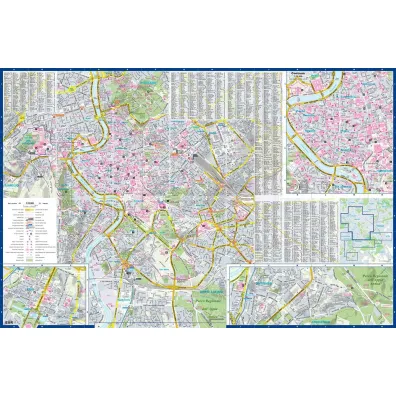 Rzym i Watykan laminowany przewodnik i mapa 2w1